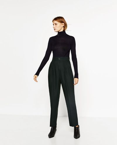 Donna Pullover Dolcevita Blu Marino Italia